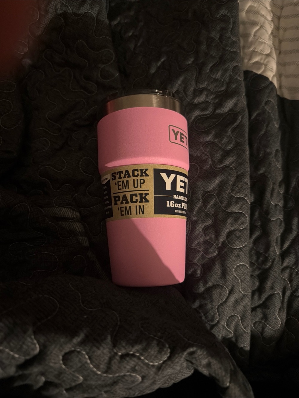Yeti Pink 16oz Rambler Tumbler